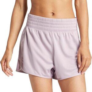 Plus Size adidas Pacer Essentials Knit High-Rise Shorts, 2X, Color: Preloved Fig